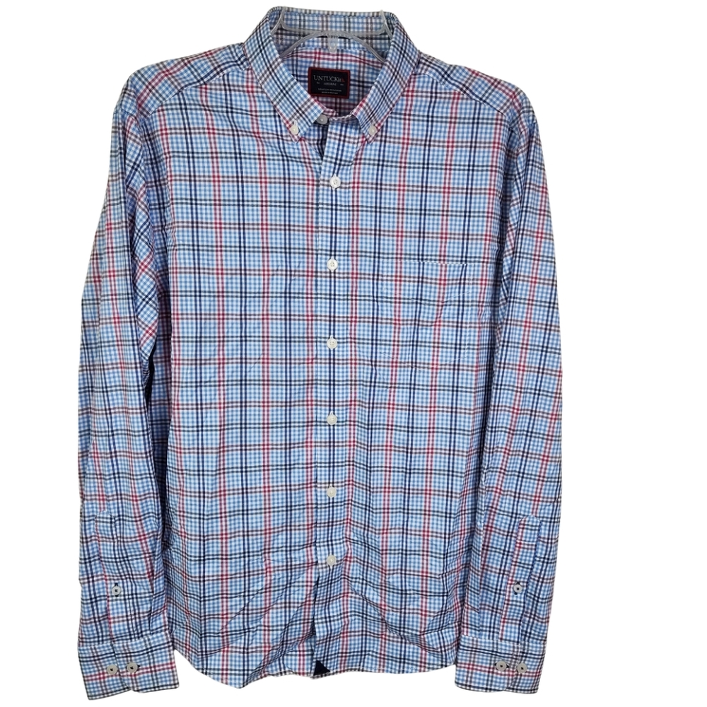 UNTUCKit Scansano Button Down Long Sleeve Shirt Men's Size Medium Multicolor